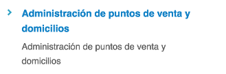 Administrador puntos de venta