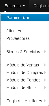 Empresas parametrizar