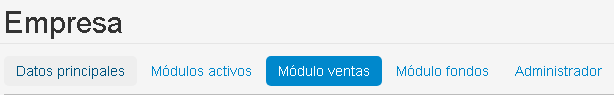 Módulo ventas