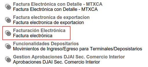 Seleccionar webservice